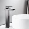 Bathroom Basin Faucet Waterfall Bathroom Mixer Tap Stainless Steel Sink Faucet Single Handle Deck Mounted Toilet Countertop Tap
