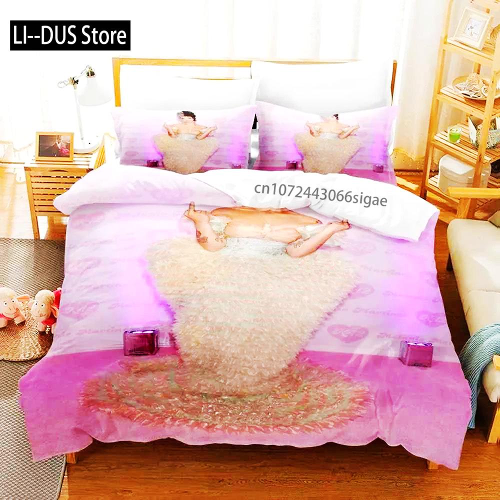 2024 Sexy Singer Bedding Set Twin Single Queen King Size Bedclothes Aldult Bed Linen For Boys Bedroom Duvet Cover Bed Set