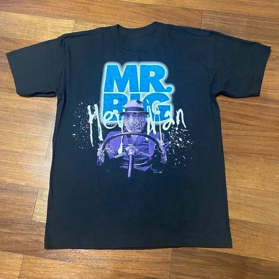 Mr. Big Band Hey Men Shirt Classic Black Unisex S-4XL