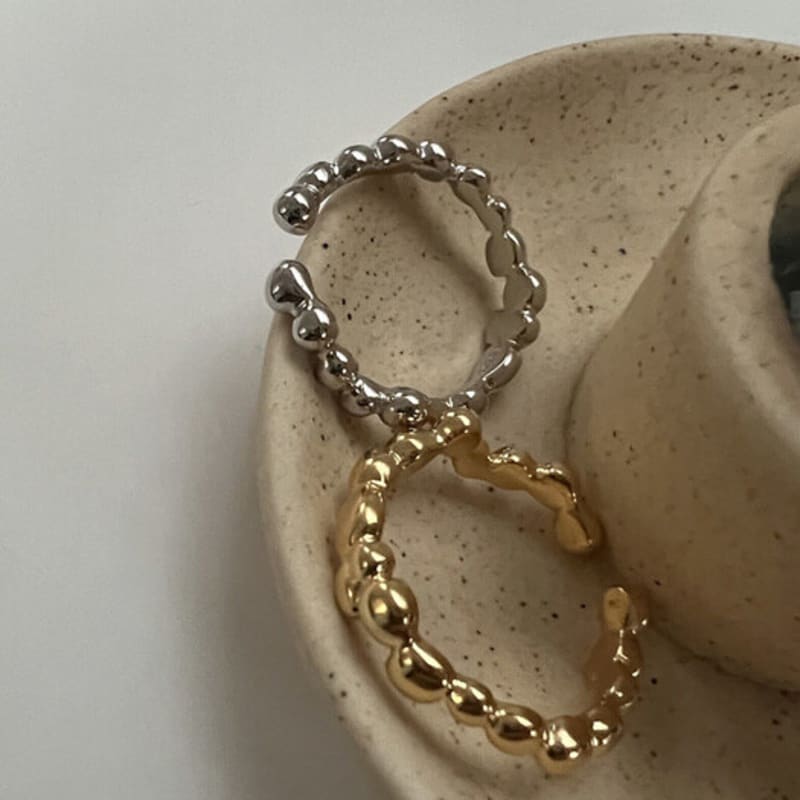 Mosxe [925silver] Bubble Ring (2color)