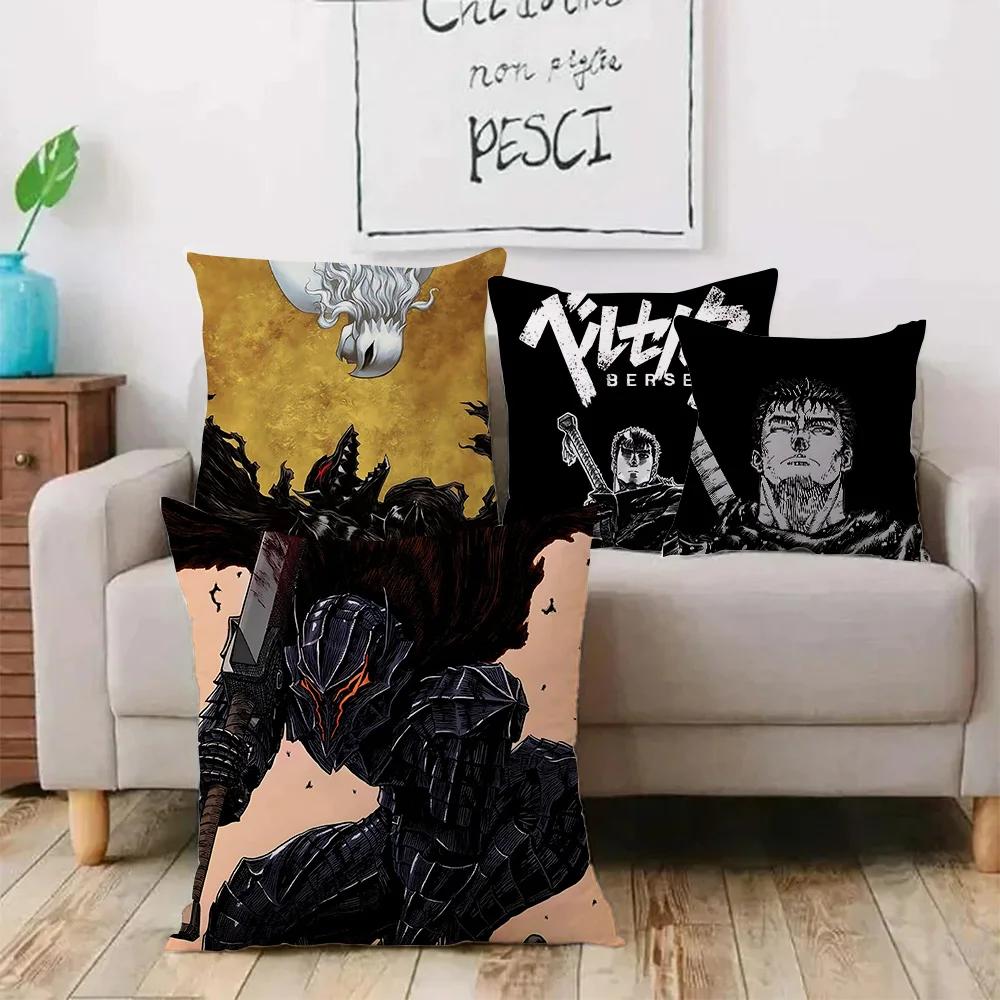 Berserk Pillowcase Pillow Covers Decorative Pillows Room Decorating Items Sofa Cover Modern Home Decoration Anime Cushion Decor