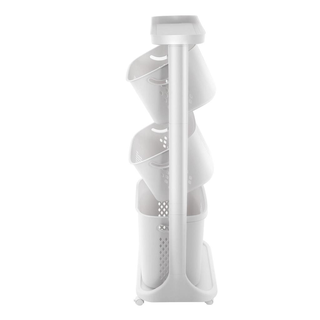 Laundry Hampers, 3 Tier Laundry Baskets Dirty Clothes Hamper with Wheels for Home, Dorms, Laundry Room and Apartment