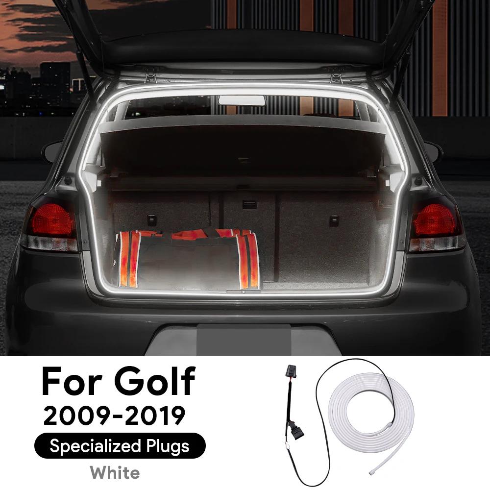 LED for GOLF Volkswagen POLO 2009-2024 Rear Trunk Light Bright Silicone Light Yellow White Proposal Decor Accessories Auto Parts