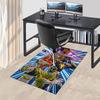 1pc Power Rangers Red Ranger Chair Mat - Anime Cartoon Design Office Rug, Non-Slip Carpet for Home Decor, Gaming Room, Seasonal Gift.T009