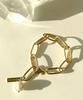 Wit-Holiday Gold Chain Pearl Bracelet [Silver925]