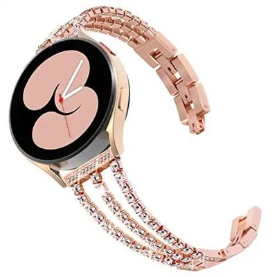 Curea de brățară cu diamante de 22mm 20mm pentru femei pentru Samsung Galaxy Watch 6 5/Pro 4 Curea clasică 40mm 44mm 45mm 42mm 43mm 47mm Active 2