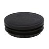 ABWR-12 X Schwarzer Kunststoff 50 mm Durchmesser Rundrohr Rohreinsatzkappen Abdeckungen