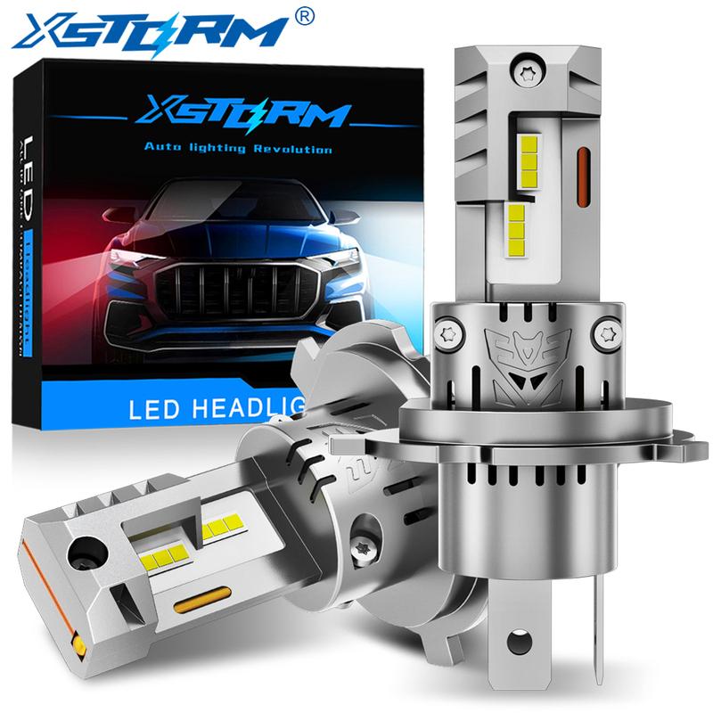 

XSTORM H4 LED Лампи для фар 9003 HB2 Canbus Ближнє Дальнє Світло Автомобільне Світло 20000 Лм Турбо Світлодіодні Лампи Авто 12В 6500К lampada H4