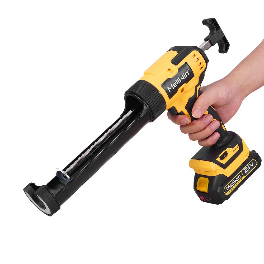 MELLWIN 10 Oz/300 Ml Glass Glue Caulking Gun Cordless Doors & Windows Electric Sewing Gland Tool For Makita 18V Battery Pin