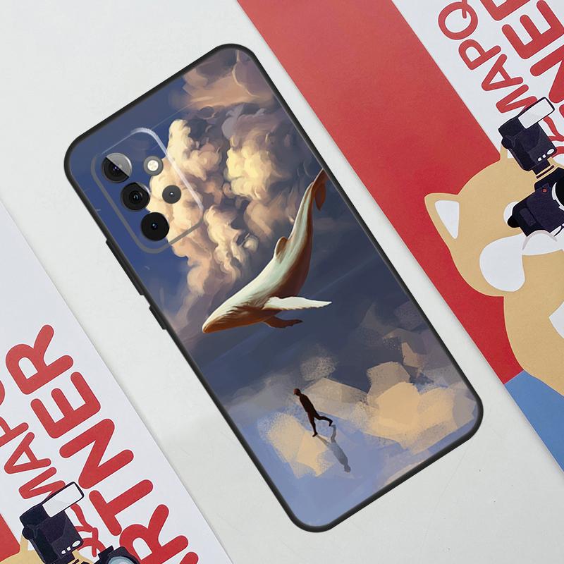 

Flying Whale Magical Case For Samsung Galaxy A53 A16 A26 A36 A56 A55 A35 A15 A52 A32 A12 A33 A13 A14 A34 A54 A17 Samsung A24 4G