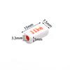 50pcs Acrylic Rectangular Words Beads 15X7.5mm Loose Bead for Jewelry Making DIY Necklace Phone Chains Bracelet Accessories