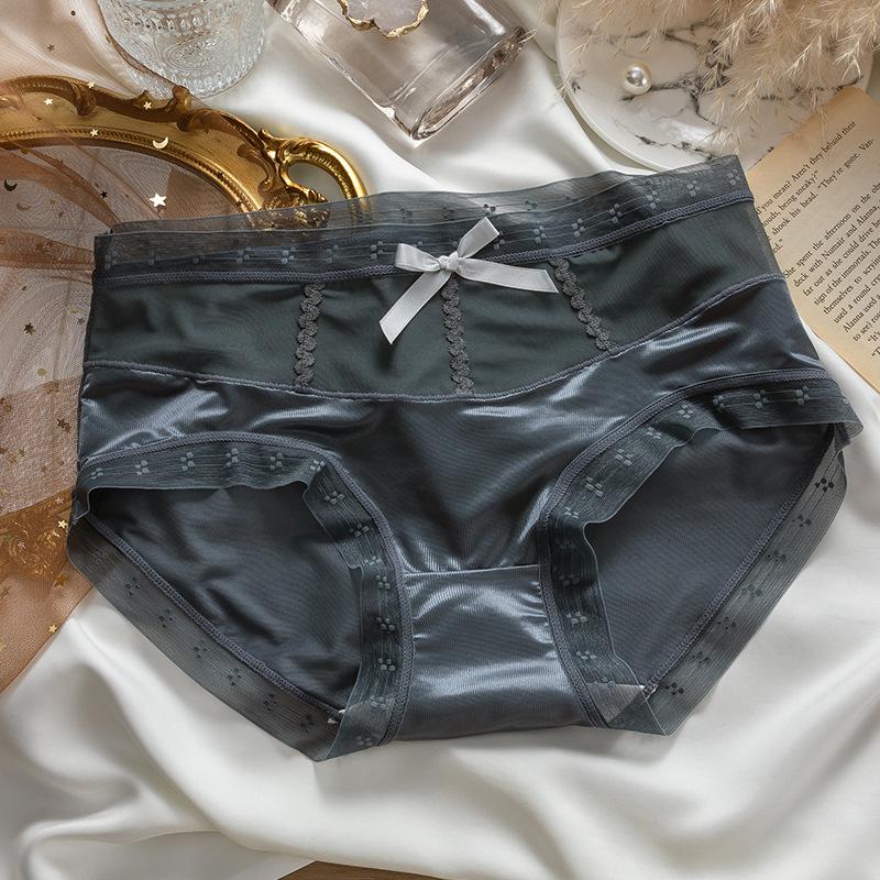 Briefs Breathable Women's Panties Lace Underwear Satin Panties Antibacterial Triangle Pants