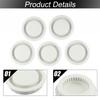 50mm Cabinet Vents ABS Plastic Air Vent Decor Grey/Black/Brown/White