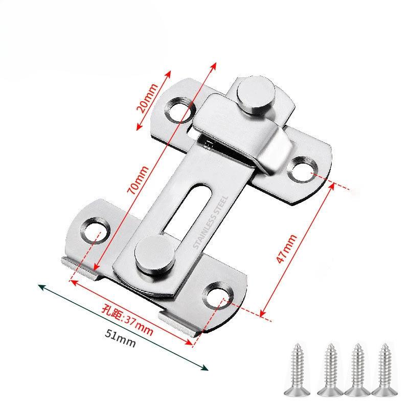Gate Latch Sliding Barn Door Deadbolt Matte Black Stainless Steel Gate Latch Tilting Latch Safety Door Deadbolt
