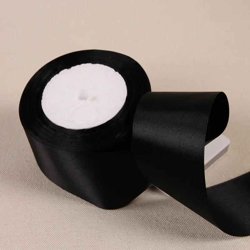 25Yards/Roll 6mm-50mm Ribbons DIY Bow Crafts Polyester Satin Ribbons Christmas Home Decor Accessories Tape Wedding Gift Wrapping