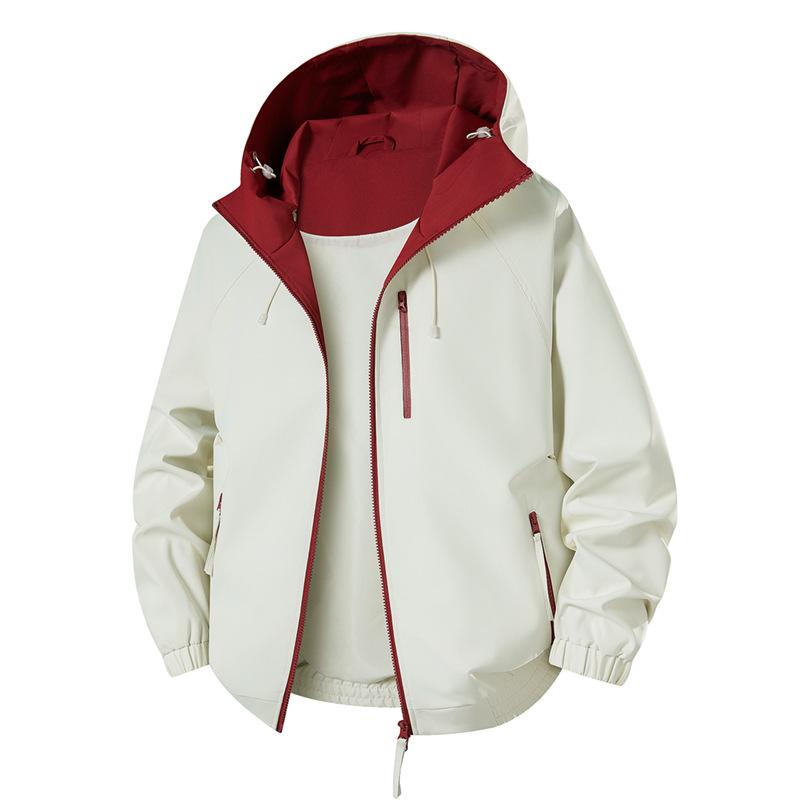 

Двусторонняя верхняя одежда для пар, мужская универсальная куртка для работы со стойкой воротником S бежевый