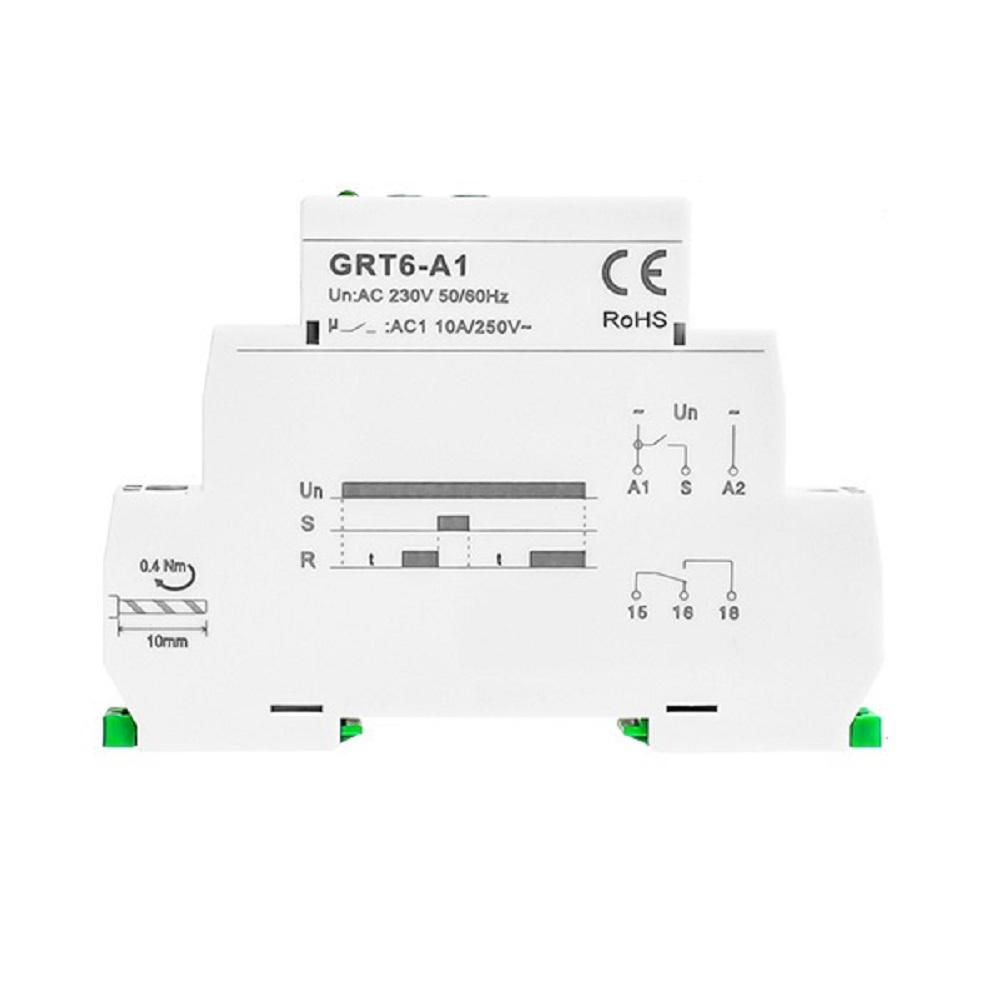 GRT6-A1 Single Function Time-Relay 1SPDT Adjustable Power On Timer Delay Relay Wide Adjustable Timing Range (0.1s – 10 Days)