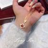 Retro Light Luxury Flash Star Series Red Bracelet Necklace Earrings Star Stacking Live Broadcast Special