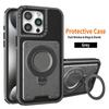 Applicable To IPhone16promax Mobile Phone Case Magnetic Three-piece Set Apple 15/14 Large Bracket Full-inclusive Protective Case