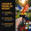 Solar Powered LED Garden Eagle Lamp America 250th Anniversary Garden Lights for 4th of July Decorations Outdoor Memorial Day