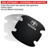 4 st/set Bilhandtagsskydd Klistermärke Kolfiber För Toyota TRD RAV4 Avensis Yaris Levin Reiz Crown Vios Tillbehör
