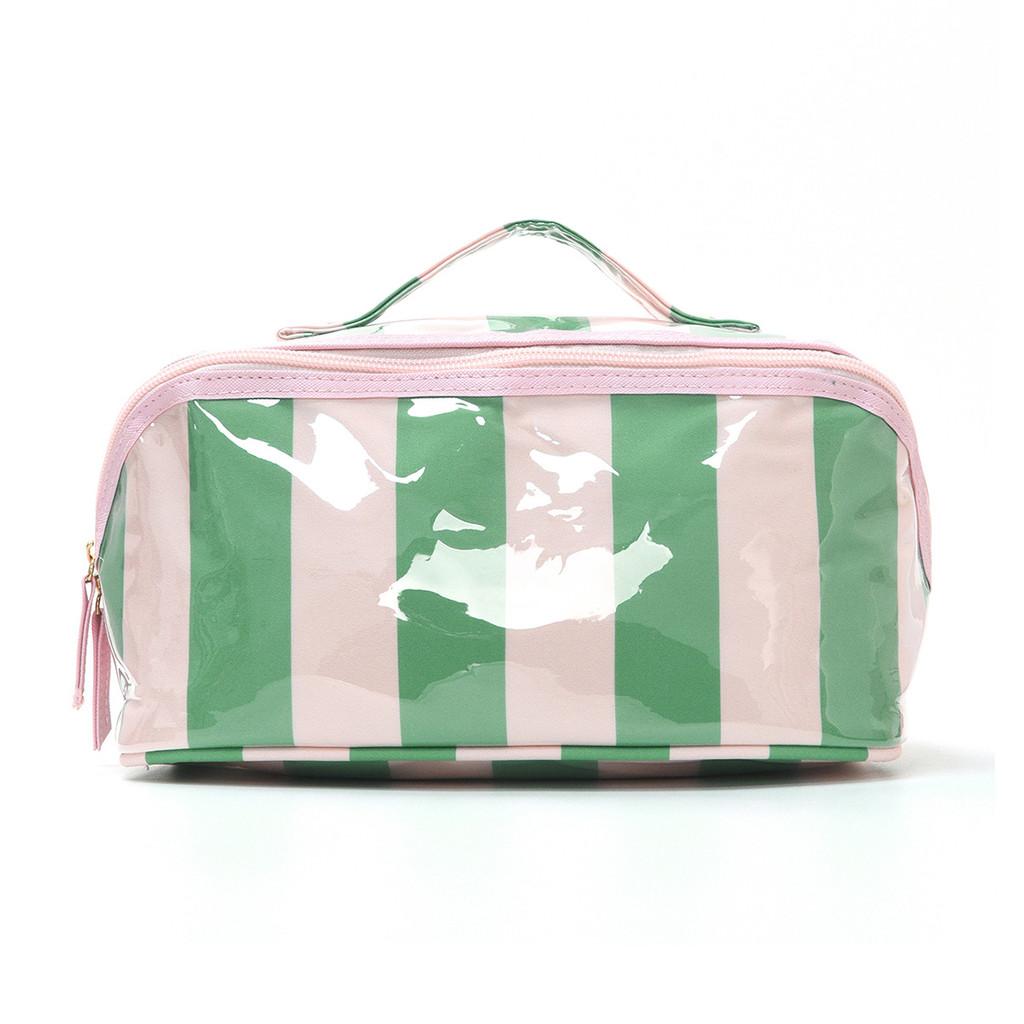 Modern Pvc Travel Makeup Organizer With Large Capacity For Cosmetics And Toiletries