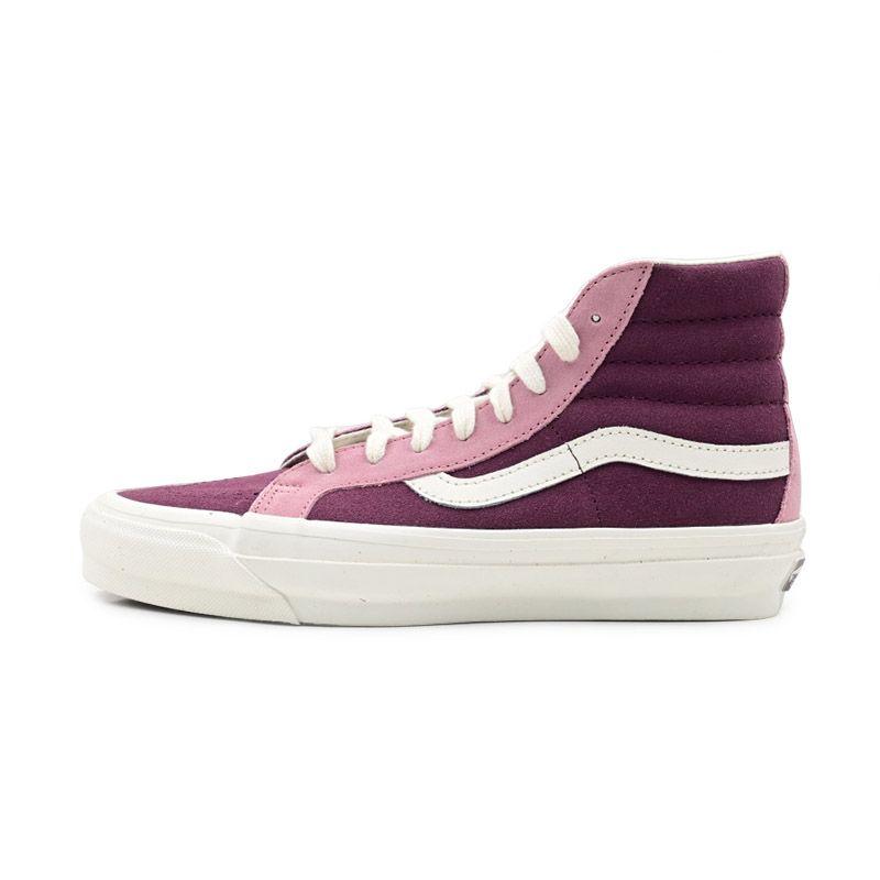 Vans Sk8-Hi 138 Decon Vr3 Sf Comfortable Casual High-Top Skate Shoes Unisex Sneakers Pink Purple VN000CTBBJD