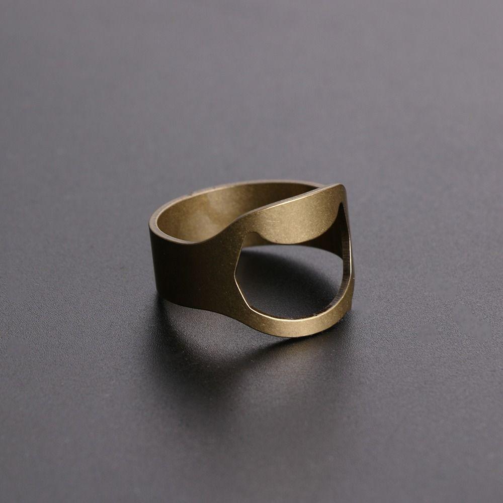 Suprimentos de Bar Únicos Ferramenta de Cozinha de Aço Inoxidável Abridor de Garrafas de Cerveja Abridor de Anel de Dedo Gadgets