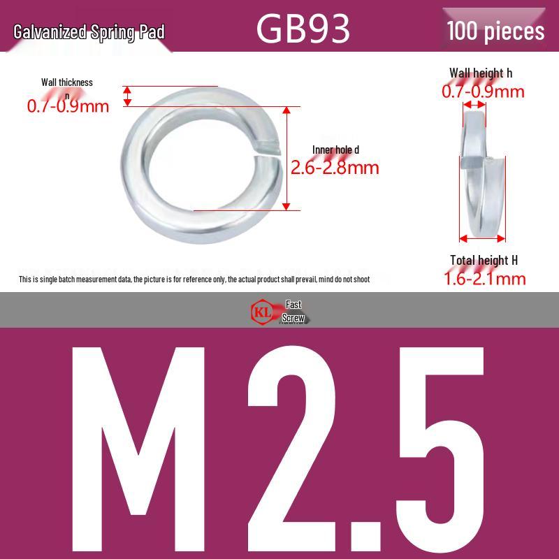 Galvanized Hex Nuts, Flat Washers, Spring Washers in M2-M48, Blue and White Zinc Coated