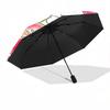 1pc Hello Kitty Automatic Opening/Closing Umbrella with Foldable Design, 8-Rib Iron Frame Outdoor Umbrella, Ideal Gift for Fans, Travelers, Daily Use,