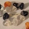 Non-adjustable Resin Ring Geometric Exaggerated Ring Oval Exaggerated Ring  Girls Jewelry