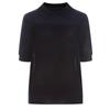 Shop   Women Collar Neck Regular ShorT Sleeve KniT T shirT whiTe 21ds Wkn 1436