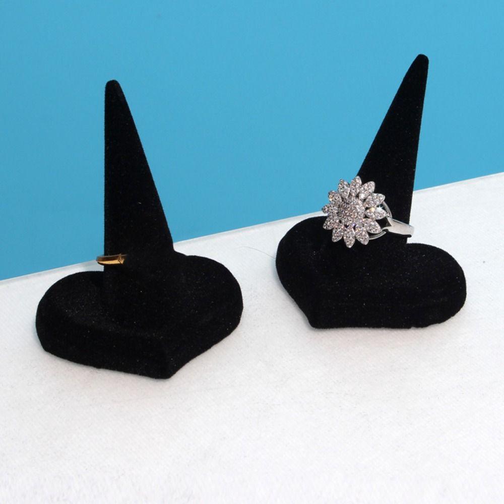 Organizer Jewelry Display Rack Velvet Ring Display Stand Jewelry Props Rings Display Holder Women