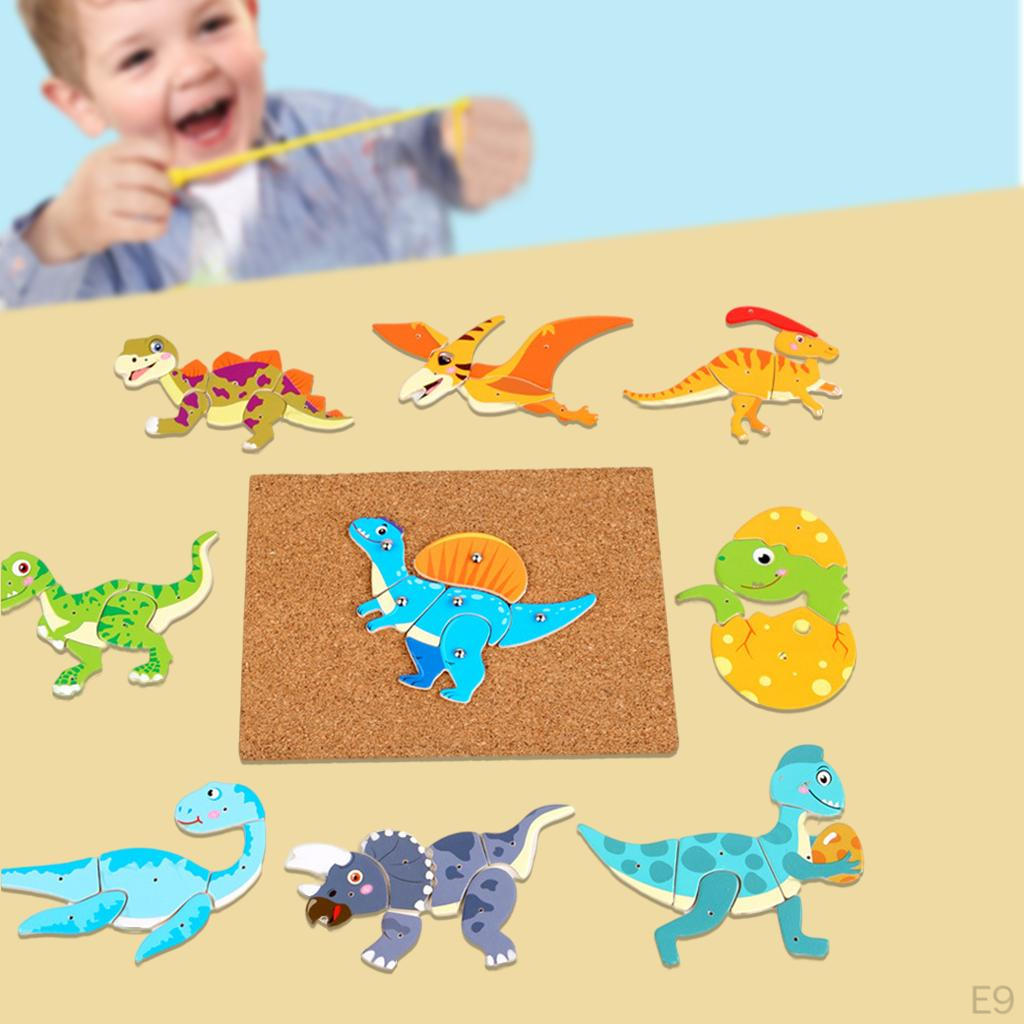 Children Wooden Knocking Puzzles Toy Cork Hammer Matching Puzzle Early Education Toys for Age 3-