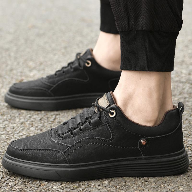 Men's shoes business casual leather shoes men's Korean version soft sole British style breathable fashion sports casual board shoes men