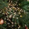 Christmas Decorations Artificial Xmas Branches Berry Picks Ornament Garland Wreath Simple for Party Crystal Stems Acrylic
