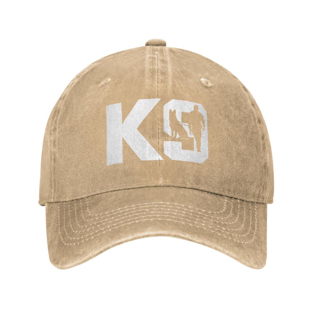 K9-Unit-Malinois-Team Handler Men Women Baseball Cap Tactical Police Dog Squad Distressed Denim Hats Vintage Adjustable Headwear