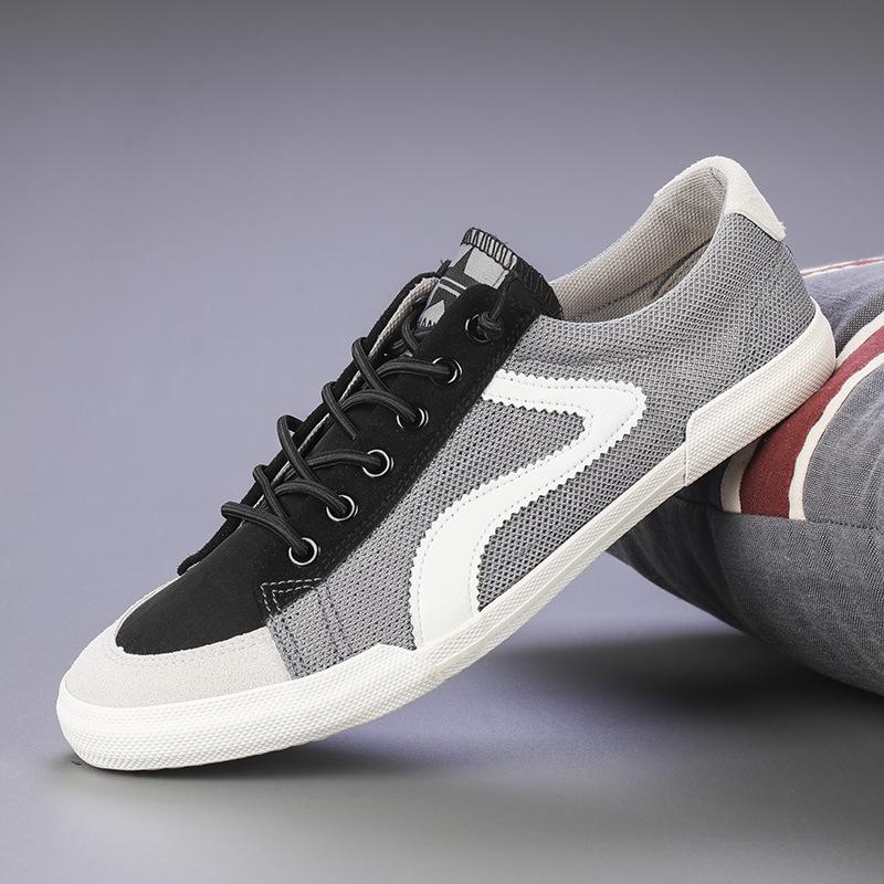 New summer mens shoes elastic straps lazy shoes Korean style fashion comfortable flat shoes