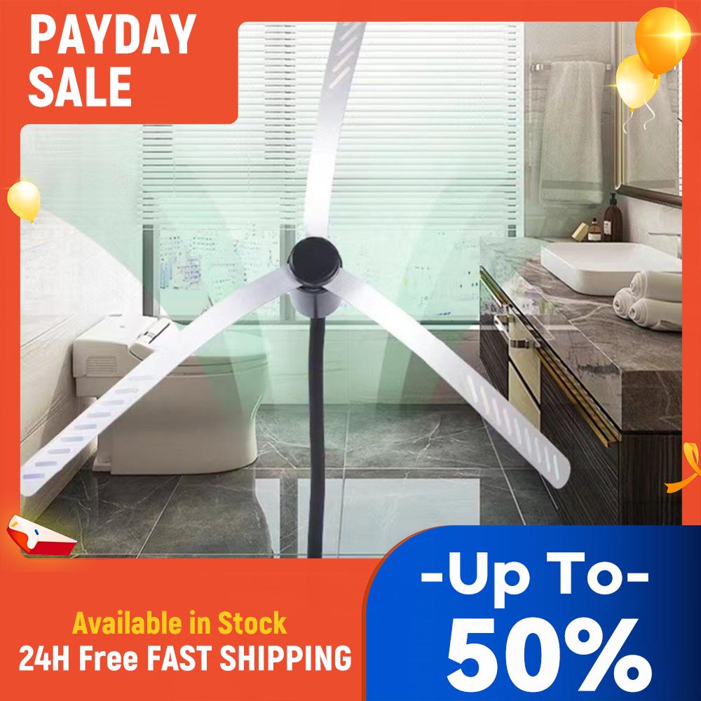 Flexible Fly Fan USB Rechargeable Mosquito Insect Fan Waterproof Portable Fly Fans for Picnic Kitchen Party