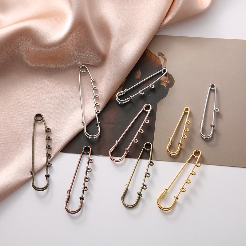 Korean Gold Large Pin Brooch for Sweaters & Hats - Simple Anti-Exposure Accessory