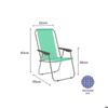 Folding Chair - MARBUENO - 59 X 83 X 51 Cm - Aluminum - Foldable - Green