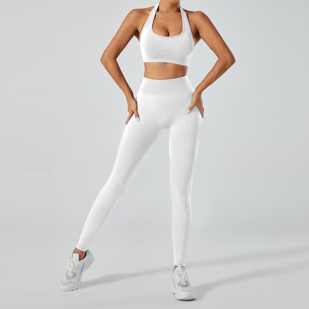 Seamless Yoga Set For Women With Quick Dry Fabric Perfect For Running And Fitness Activities