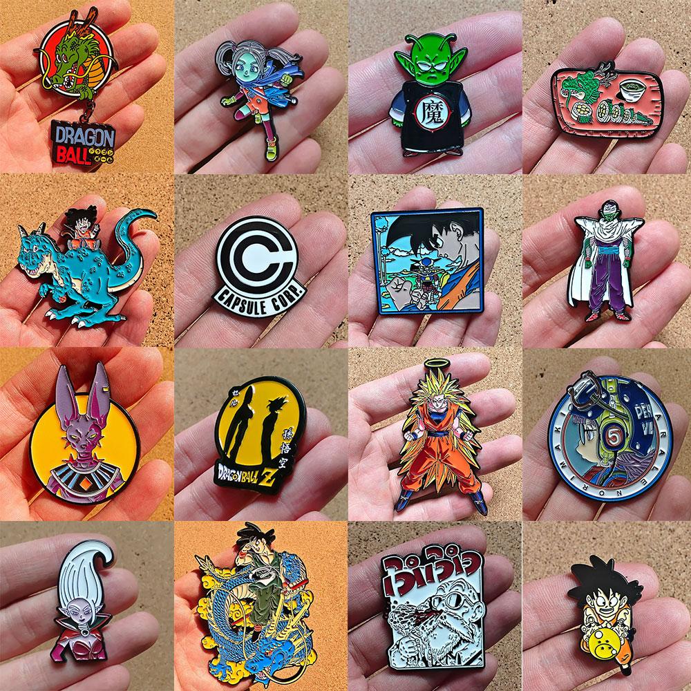 Anime Dragon Ball Enamel Pins Goku Dragon Super Saiyan Brooches Backpacks Clothing Jewelry Metal Badge Accessories Gifts