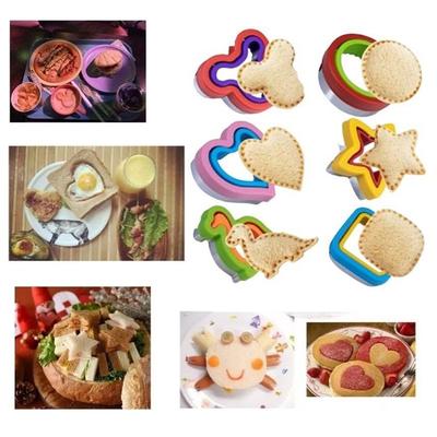 Sandwich- und Ausstechformen-Set für Kinder, lustige Formen, Brotkrustenentferner, Herz, Dinosaurier, Stern und mehr für Snacks und Backwerkzeuge