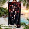 Rammstein Strandtuch, Personalisierter Benutzerdefinierter Name Text, Schnelltrocknendes Großes Saugfähiges Handtuch Für Strand Pool