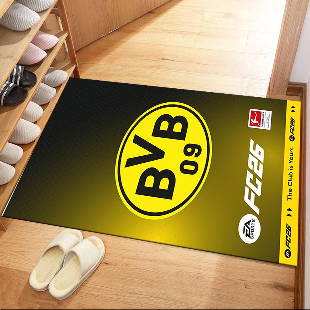 Borussia Dortmund Floor Rug Office Rug Design For Outdoor Kitchen Hallway Dining Room Antislip Carpet Office Home Decor Wedding Party Gift