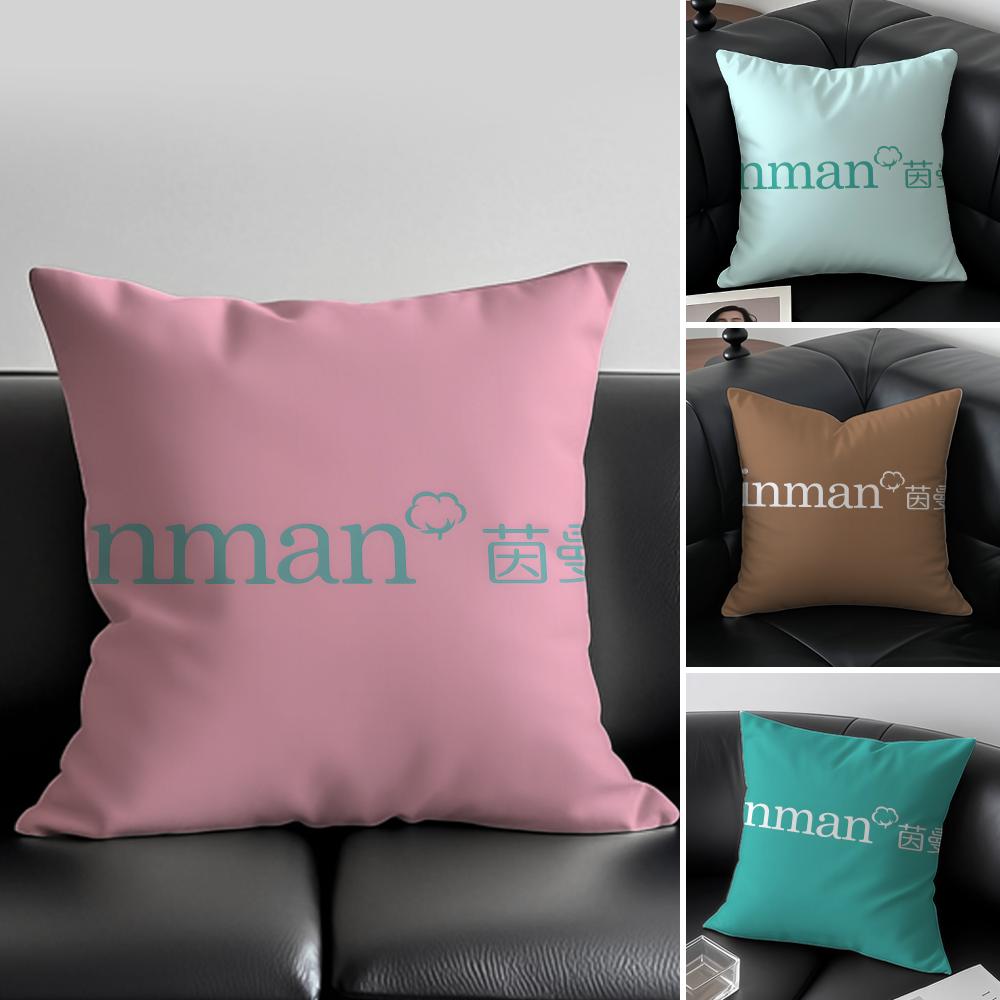 Minimalist IINMANS Casual Fashion Cushion Cover Pillow Case Antidustmite Invisible zipper silky plush cushion