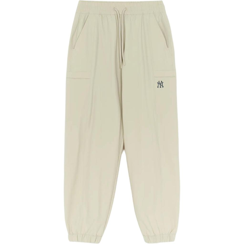 New MLB Knitted Sweatpants Women's Beige 3AWPB0154-50SAL