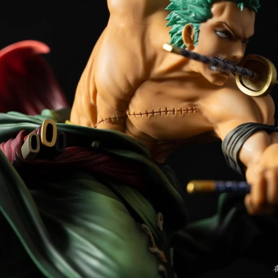 One Piece 10CM Figure Toys Anime GK Roronoa Zoro Three-blade Sa-maximum PVC Action Collection Figurine Model Dolls Gifts Kids