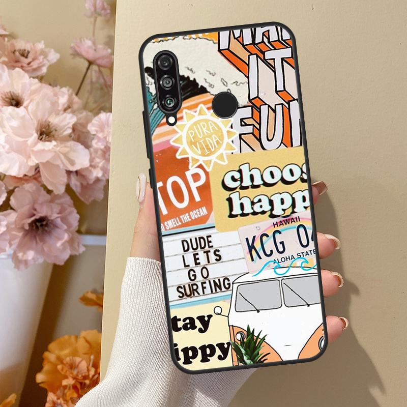 

Surf Beachy Blue Summer Collage For Huawei Nova 12i 8i 11i 12s 9 10 SE Y60 Y70 Y90 Y72 Y73 Y61 Y91 P60 Pro P30 P40 Lite Case Huawei Nova Y72